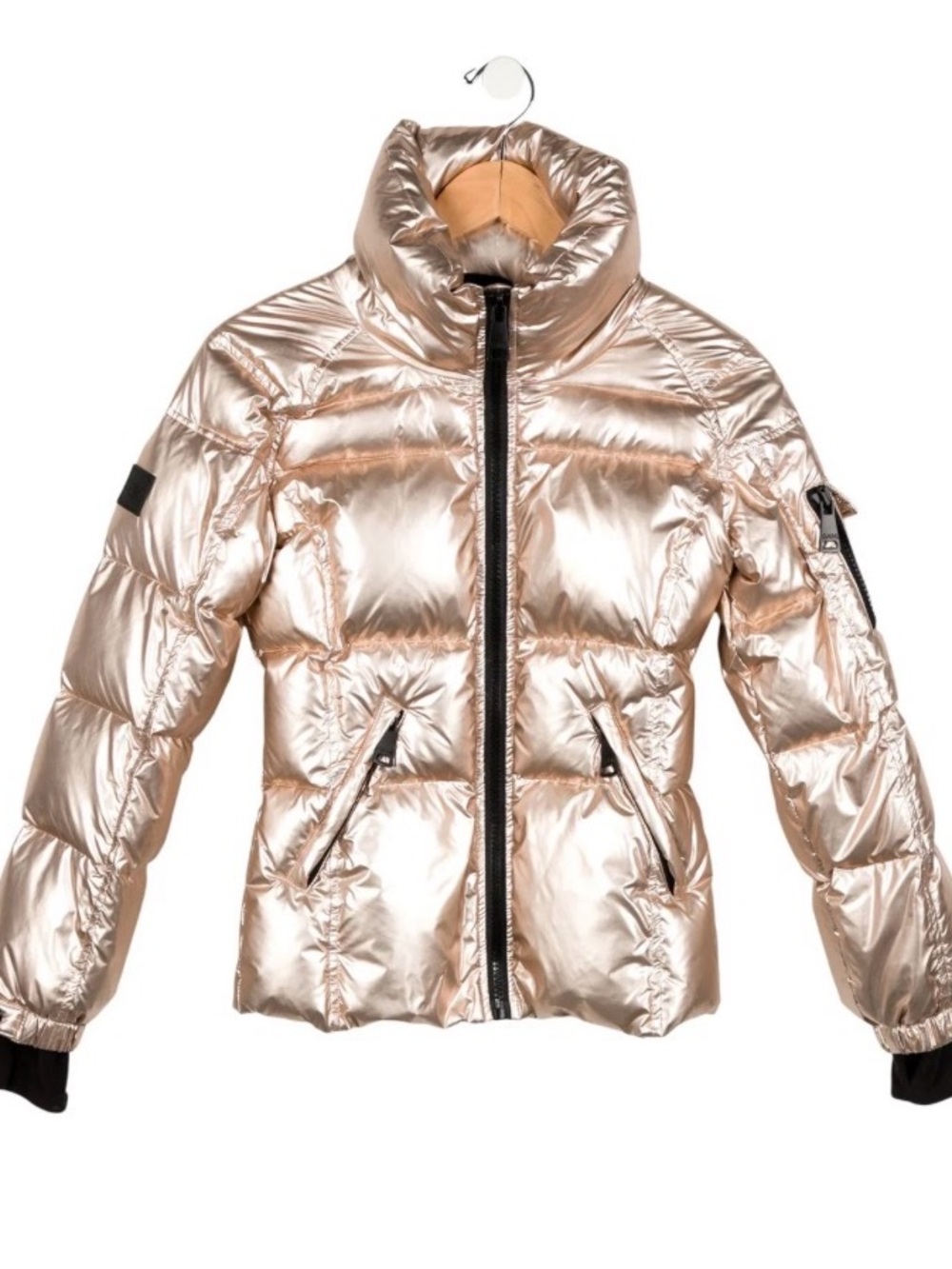 SAM. Metallic Rose Puffer Jacket